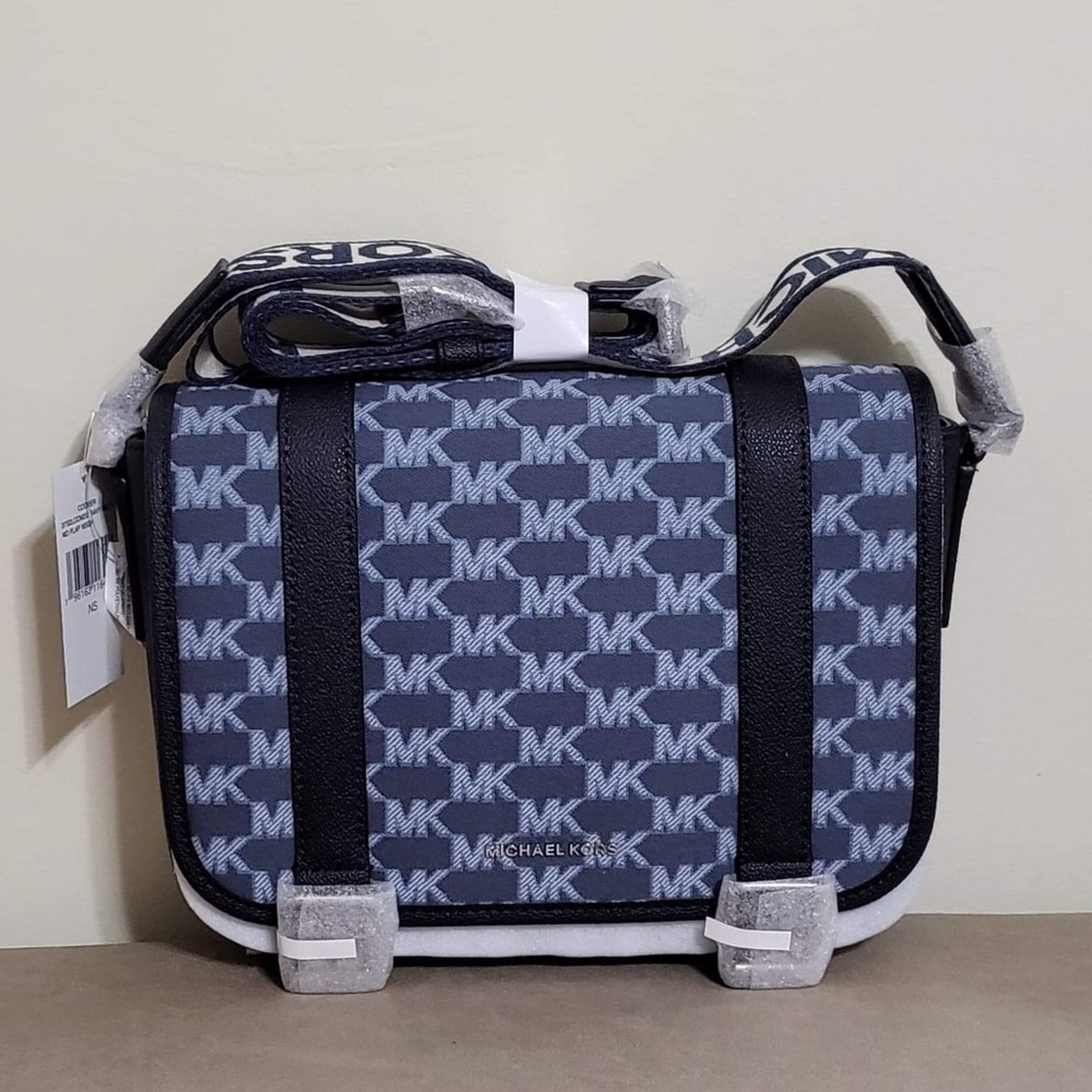 Michael kors Cooper Medium Logo Jacquard Messenger Bag
